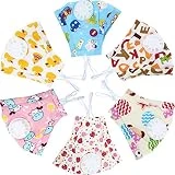 6 Pièces Masque Anti-Poussière pour Enfants Masques Anti Pollution avec 12 Filtres en Coton Masque Filtre N95 Respirant Masque Anti-Poussière PM 2.5 de Dessin Animé pour Les Activités de Plein Air