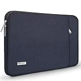TECOOL Housse pour Ordinateur Portable, Serviette de Protection Sacoche Étui pour 15-15,6 Pouces PC Netbook Ultrabooks Huawei Lenovo Thinkpad Dell HP Acer ASUS, Bleu foncé