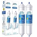 Remplacement de filtre à eau de réfrigérateur pour Samsung DA29-10105J, DA29-10105J HAFEX/EXP paquet de 2 par GOLDEN ICEPURE (2)