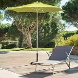Parasol rond - Ouverture & Fermeture push up - Diamètre 2.3 m - Coloris VERT PISTACHE