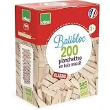 Vilac - 2134 - Construction - Petit bâtisseur 200 pièces en bois naturel