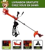 NO1 des ventes debroussailleuse thermique 2 en 1 / 52cm3 .