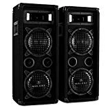 Malone JO-PW-65X22W Paire dŽenceintes Passives Sono PA (Subwoofer 2x16cm, 3 voies, 2 étages, 1200W max., système bassreflex, bornes à vis)