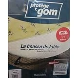 Sous nappe gom ronde élastiqué 1m35 pour une table de 1m15 à 1m25 - Protège TABLE ROND - housse de table