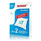 Dustwave Megapack Lot de 20 sacs d'aspirateur compatibles avec appareil Hoover - H 60, fabriqués en Allemagne, avec micro filtre