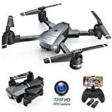 SNAPTAIN A15 Drone Pliable avec Caméra HD 720P 120° Grand Angle WiFi FPV avec Vol de Trajectoire, 3D VR, Mode sans Tête, 360°Flips et Maintien de l'altitude Maniable pour Les Débutants et Les Enfants