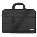 MOSISO Housse Compatible 13-13,3 Pouces MacBook Pro, MacBook Air, Notebook Computer, Flapover Messenger Sac Bandoulière en Polyester, Noir