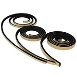 2 m Autocollant en mousse Joint d'étanchéité Bande de ruban adhésif Boudin de porte en caoutchouc EPDM 10mm Noir