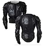 Armure Complète du Corps Veste de Moto Blouson de Motard Gilet Protection de Colonne Poitrine Épaule Noir XXL