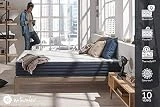 NATURALEX Matelas Aura - Mémoire de Forme Thermosoft + Viscotex - Système UHR Blue Latex - 7 Zones de Confort - 25 cm - 140 x 190 cm - Ferme