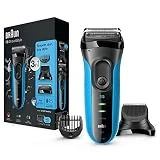 Series 3 Shave & Style 3010BT 3-en-1 Wet & Dry Rasoir Électrique pour Homme avec Tondeuse à Barbe de Précision