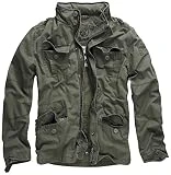 Brandit Veste Leger Britannia Hommes Militaire Veste Style M65 Court ARMÉE, Olive XL