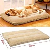 Yaheetech Lit Tapis Coussin Lavable pour Chien Chiot Animaux 100 x 65 x 15 cm