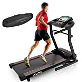 Sportstech Tapis de Course F31 et F26 Commande par Application Smartphone, cardiofréquencemètre, Haut-Parleur + Bluetooth + MP3, 4 CV, 16 KM/H, autolubrification, 12 programmes d'entraînement (f26-n)