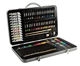 MONT MARTE Kit Peinture Premium Essential - 90 pièces - Ensemble de Peinture et de Dessin de haute qualité - Élégante Mallette en Métal - Parfait pour Enfants, Débutants, Professionnels et Artistes