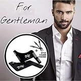 BELINIA PRESTIGE -NEW DESIGN - PEIGNE POUR BARBE - Peigne contour barbe symétrique, guide barbe ET SON ETUI CUIR UNIQUE + 3 rasoirs hygiénique Offert - Un cadeau parfait pour les Barbus.