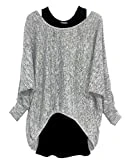 Emma & Giovanni - Top à Manche Longue (2 pièces) - Femme (Gris, M/L)