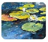 Coloré Belle Fantaisie De Charme Art Unique Mignon Fleur Eau Nymphaea Lotus Huile Aquarelle Peinture Rectangle Mousepad Personnaliser Mousepad