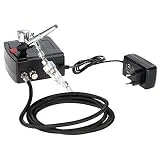 KKmoon 100-250V Gravité Professionnelle Double Action Airbrush Kit Compresseur d'Air pour Tatouage Manucure Craft Spray Modèle Nai,l Ensemble d'Outils de Peinture d'Art