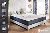 NATURALEX Matelas PerfectSleep - Noyau UHR Bi Densité Blue Latex et Aquapur - Très Respirant - 16 cm - 140 x 190 cm