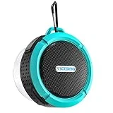 Vtin Enceinte Radio Douche, Haut-Parleur Bluetooth étanche avec 6H Playtime, Son Lound HD, Haut-Parleur de Douche avec Ventouse et Crochet Solide, Compatible avec iOS, Android, PC, Pad