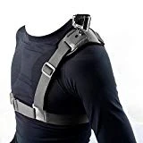 Hapurs Chest Bandoulière Mont Harnais Simple épaule épaule Caméra vidéo pectorale soutient Ceinture pour GoPro Hero 2 3, GoPro HD, GoPro HERO 3+, GoPro Hero 4, appareil photo Sj4000