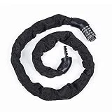 ManasUK Chaîne Antivol Vélo à Code, Antivol à chaîne de 120 CMX 6 mm pour vélo, Cadenas à Code à 5 Chiffres pour vélo, Moto et Scooter(6mmx1200mm)