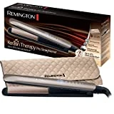 Remington Fer à Lisser, Lisseur Keratin Therapy Pro, Plaques Céramique Avancée, Chauffe Rapide, Lissage Professionnel, 5 Températures - S8590