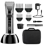 WENINETIES Tondeuse Cheveux Hommes Tondeuse Barbe pour Homme Tondeuse Cheveux Professionnelle Ecran avec LCD Sans Fils Rechargeable