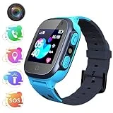 Enfants Smartwatch avec LBS Tracker Montre de téléphone avec SOS Appel Caméra Écran Tactile Jeu Montre Smart Watch pour Enfants Filles Garçons Vacances Cadeaux d'anniversaire