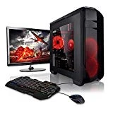 Megaport Super Méga Pack - Unité Centrale PC Gamer Complet 8-Core AMD FX-8320E • Ecran LED 22' • Clavier et Souris Gamer • GeForce GTX 1050Ti • 16Go • 1To • Windows 10 Ordinateur de Bureau PC Gaming