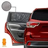 JELLYBABABABY Pare-Soleil Fenêtres de Voiture , Protection UVA Maximale Pour Bébés, Enfants et Animaux Domestiques - Compatibles avec la Plupart des Véhicules - Installation Facile - 2 x pare-soleil