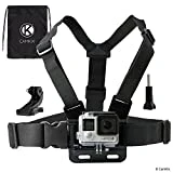 Camkix Harnais de Fixation Poitrine Compatible avec GoPro Sangle Poitrine Réglable Compatible avec Caméra GoPro Hero6, Hero5, Hero4, héros3+, Hero3, Hero2, et Hero