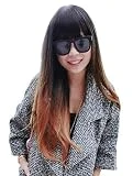 BERON New Lolita Womens Long Full Wigs Curly Wavy Hair Anime Party Cosplay Mixed Color