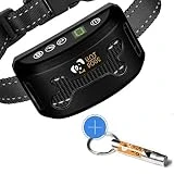 Collier Anti Aboiement Chien Rechargeable + un Sifflet de Dressage - Sons & Vibrations - Sans choc et sans Douleur - Solide & Résistant à l'eau IPx7 - Ecran LCD - Petit, Moyen & Grand Chien
