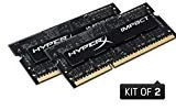HyperX HX316LS9IBK2/8 Kit SODIMM CL9 DDR3L DDR HyperL Impact 1600 MHz, 1,35 V, 8 Go (2 X 4 Go)