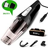 CLY Aspirateur de Voiture, Aspirateur à Main Portable Voiture 4000Pa, Aspirateur de Véhicule Multifonction Puissant, 12V, 80w Moteur en Cuivre, Ventilateur en Aluminium Métallique, 5M Cable