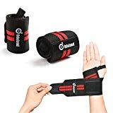 Odoland 2 Pcs Protège-Poignet Sport Bracelet Main-Poignet Ceinture Protecteur Bande de Kinésiologie Fitness Protege Poignet, Poignet Musculation pour Gymnastique/Culturiste/Crossfit/Aérobic/Sports/Body-Building