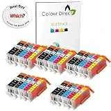 25 XL ( 5 Sets) Colour Direct Compatible Cartouches d'encre compatibles Remplacement Pour Canon CLI-551XL/ PGI-550XL - Pixma MG5450 MG5550 MG5650 MG6350 MG6450 MG6600 MG6650 MX925 MX725 MG7150 MG7550 iP7250 iP7200 iP8750 iX6850 Imprimantes