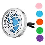 Tonver aromathérapie Voiture Diffuseur d'aération Clip Désodorisant Diffuseur d'huiles essentielles pour voiture, 5 Recharges