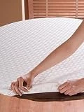 CALITEX Caligomme Housse de Protection Ronde PVC Blanc 130 x 130 cm