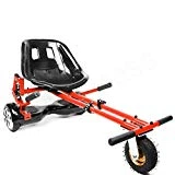 enyaa - Siège de kart réglable avec absorption des chocs pour gyroskates électriques de 16,5, 20,3 et 25,4 cm - pour adultes et enfants , red