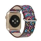 superbe bracelet modèle forestier bracelets colorés pour la série montre de pomme 38mm 3 2 1 avec boucle ardillon