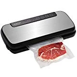 Geryon E5700 Scelleuse sous vide, les aliments restent frais jusqu'à 8 fois plus longtemps, stockage sans conservateur naturel, includere Sacs et rouleaux professionnels