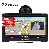 GPS Voiture Auto - Cartographie Europe  - Ecran Tactile Haute Luminosité avec Dispositif Anti-reflet - Support Stable avec Grande Ventouse Chargeur de Voiture