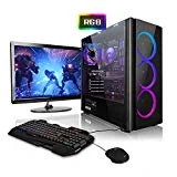 Megaport Super Méga Pack - PC Gamer • Ecran LED 24' • Clavier et souris gamer • Intel Core i5-9400F • GeForce GTX 1050 • 16Go • 1To • Win10 • WiFi ordinateur de bureau PC gaming PC de bureau PC complet