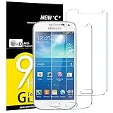NEW'C Verre Trempé pour Samsung Galaxy S4 Mini,[Pack de 2] Film Protection écran - Anti Rayures - sans Bulles d'air -Ultra Résistant (0,33mm HD Ultra Transparent) Dureté 9H Glass