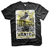 Hommes Batman V Superman Gothams Foncé Protector T-shirt Petit - Poitrine (96-101cm) Noir