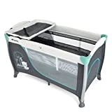 Hauck Sleep N Play Center II, Lit Parapluie 7 Pièces, Lit Bébé Pliant de Naissance à 15 kg, Niveau Nouveau-Né, avec Ouverture, Matelas à Langer, Roues, Matelas Pliant, Sac de Transport, Forest Fun