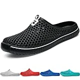 BIGU Unisexe Chaussures Sabots Respirant Chaussures de Jardin D'Été Amants Pantoufles Plage Sandales Hommes Femmes Piscine Sandales Chaussons Noir Blanc Rouge Bleu Turquoise